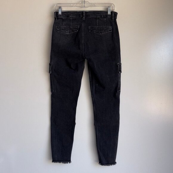 ALL SAINTS Duran Skinny Cargo Jeans Size 26 Black - Picture 5 of 13